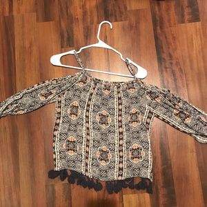 American eagle off the shoulder top
